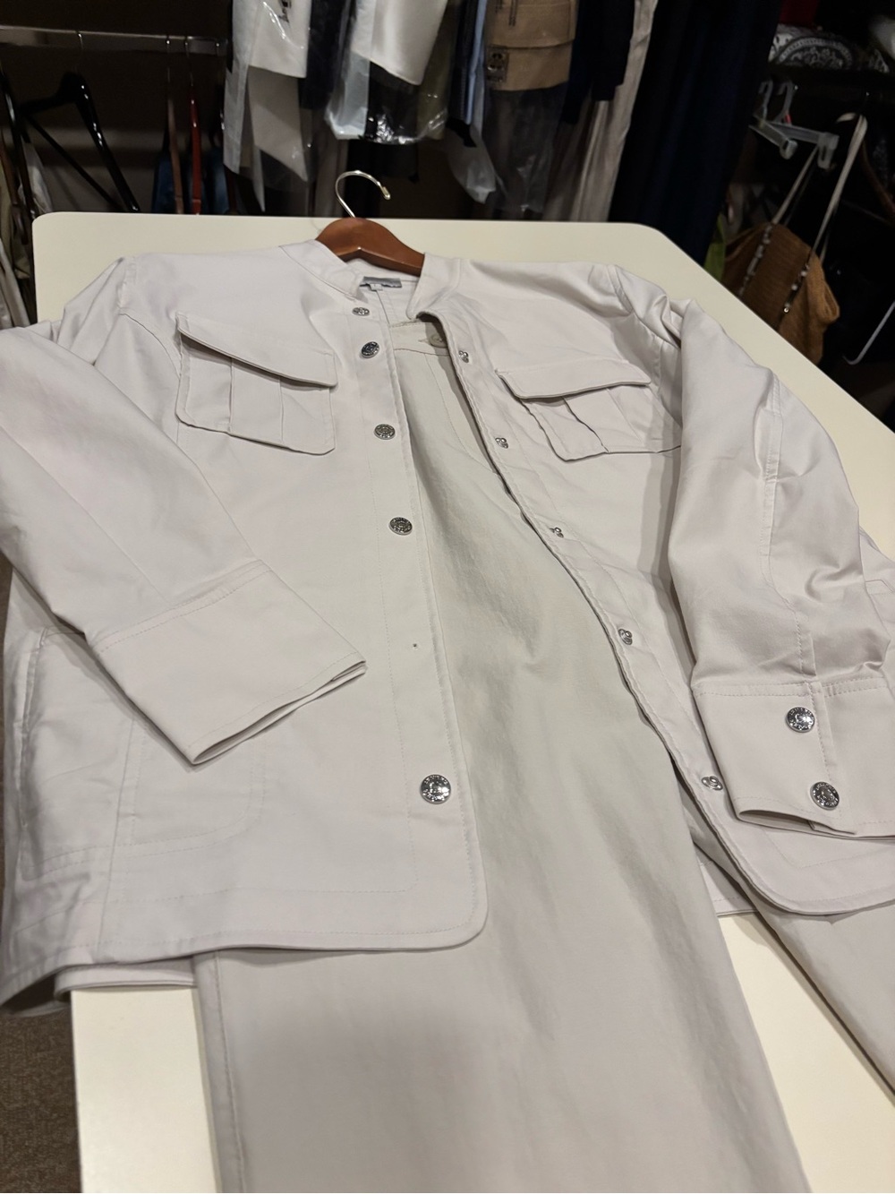 Anatomie Light Gray Utility Jacket